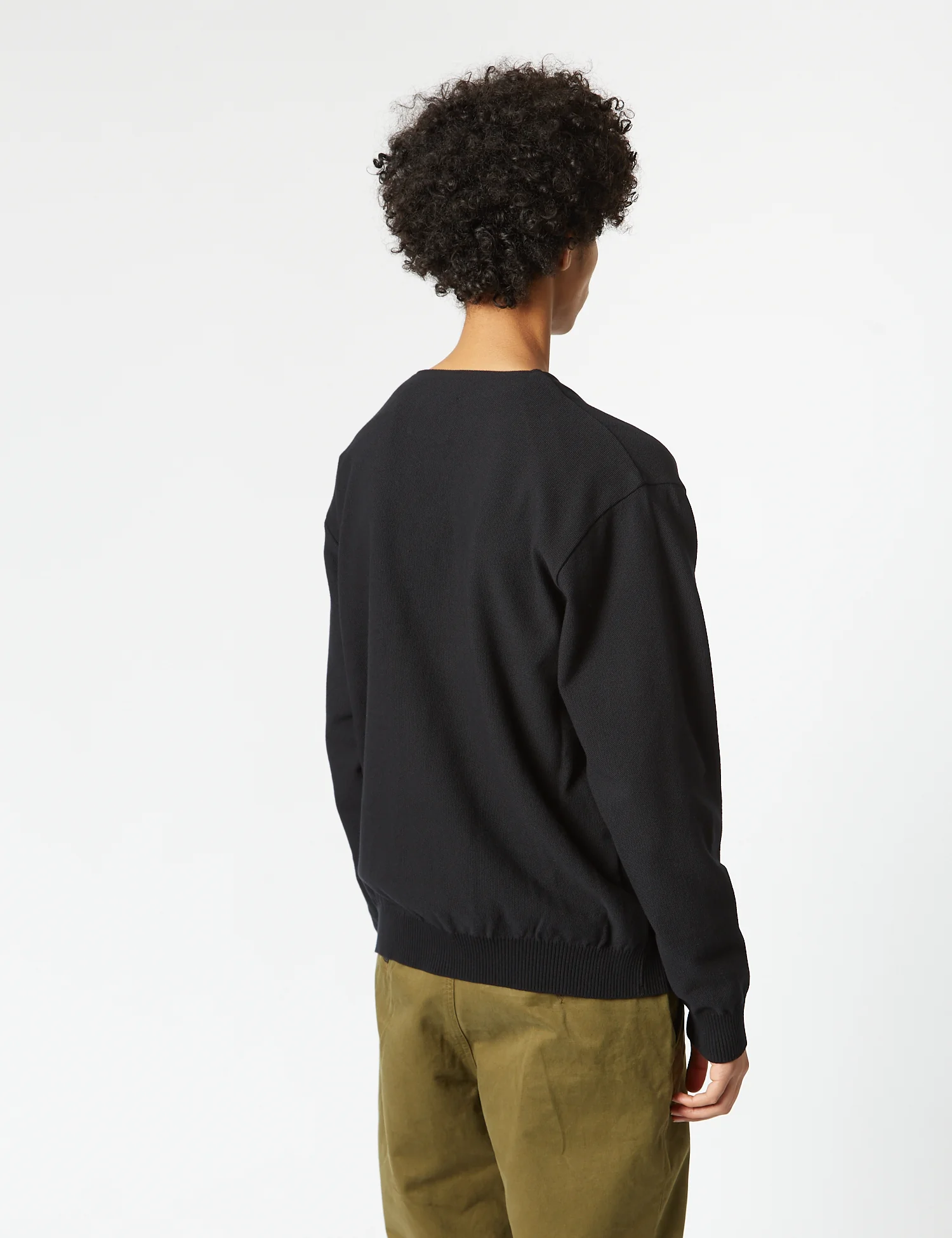 Snow Peak Co/Pe Knit Cardigan - Black - Image 4