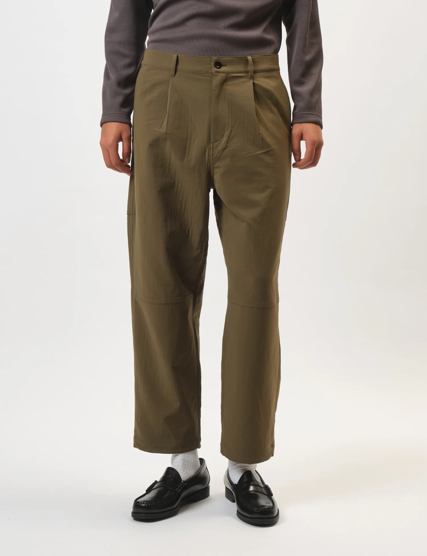 Snow Peak Easy Cloth Pant - Olive Green - Image 3
