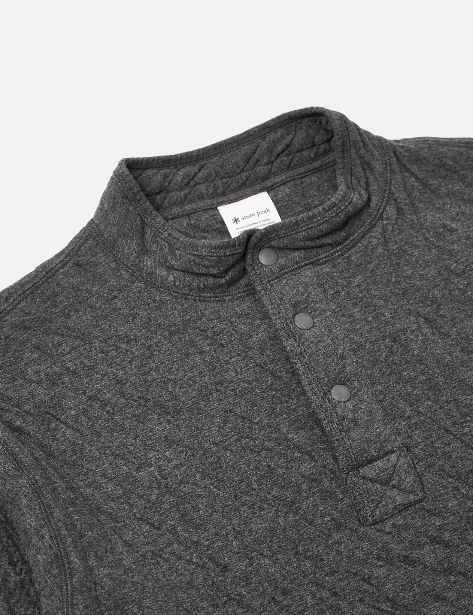 Snow Peak Natural Warm Stretch Pullover - Grey - Image 6