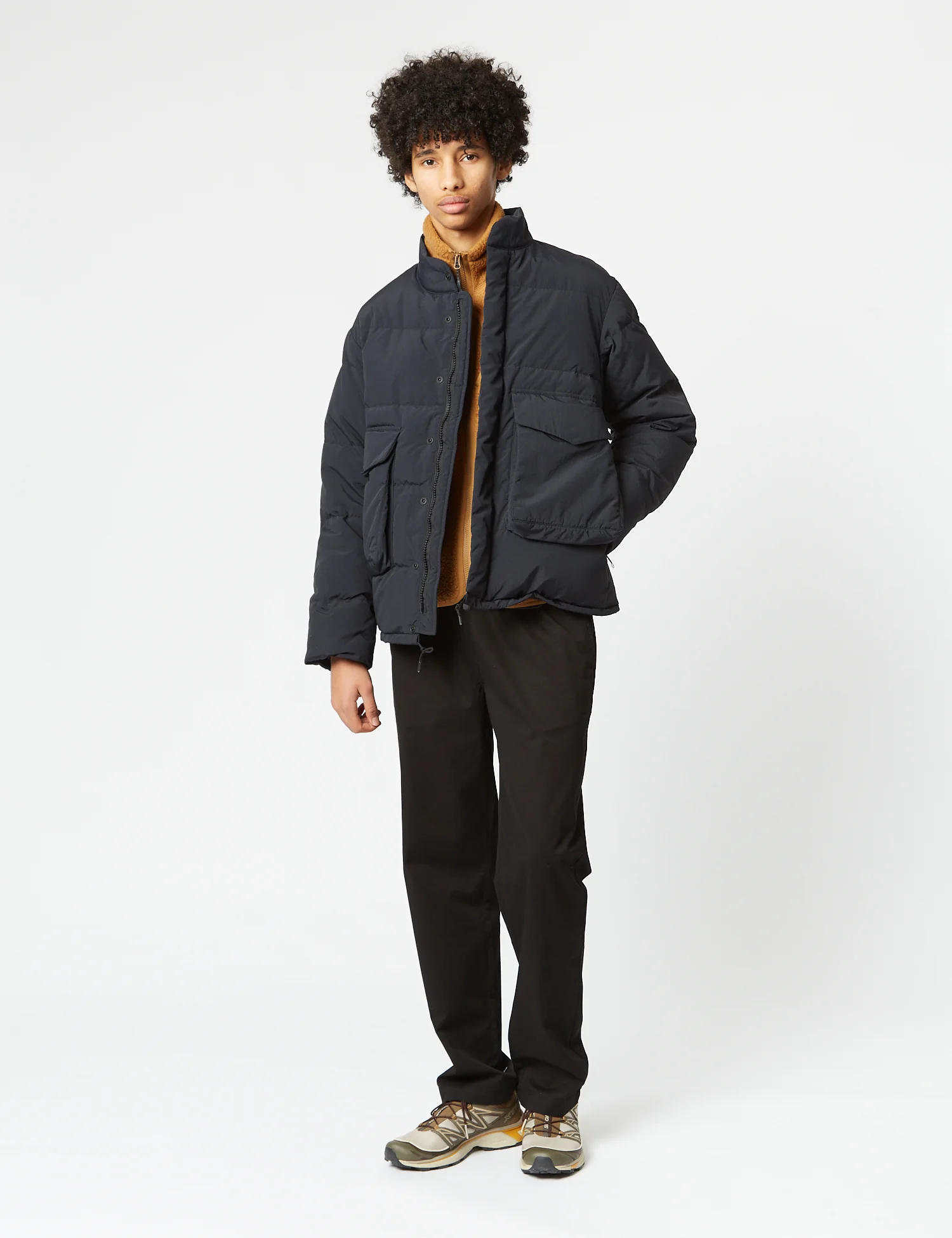 Snow Peak Recycled Down Jacket - Black - Image 3