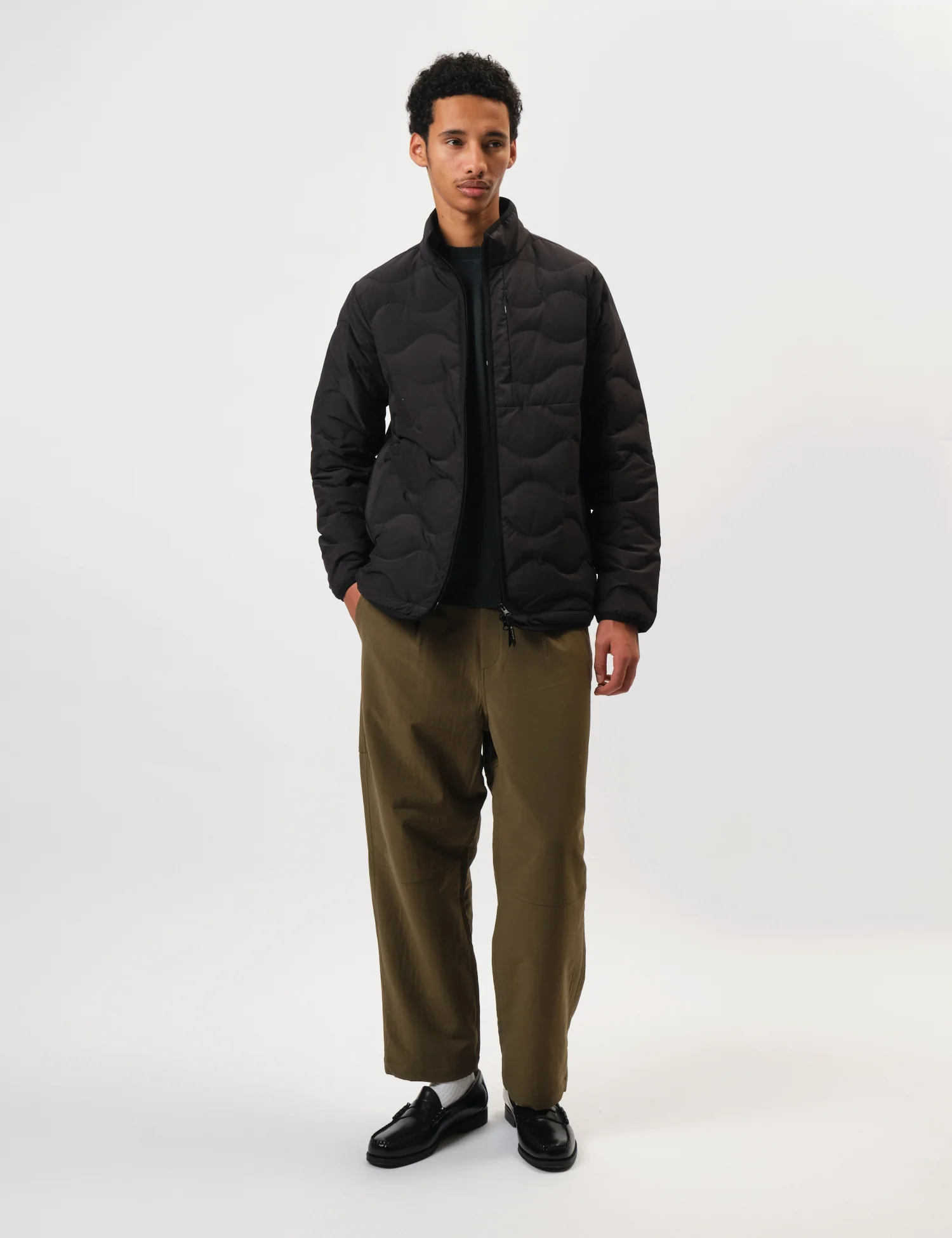 Snow Peak Seamless Quilted Down Jacket - Black - Image 3