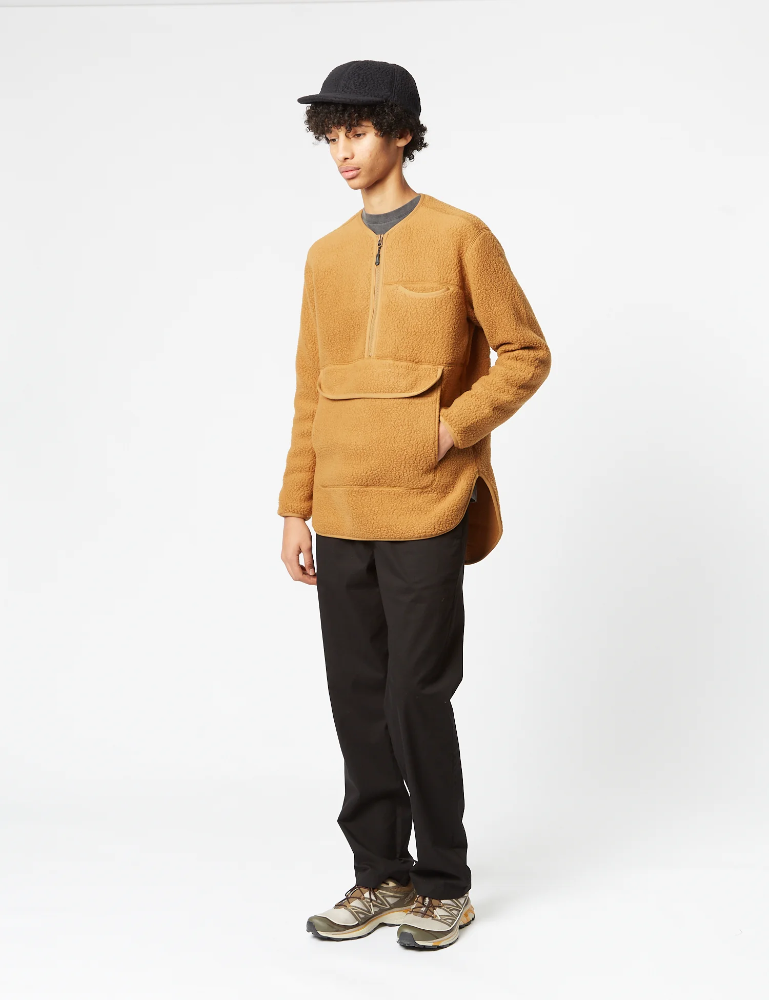 Snow Peak Thermal Boa Fleece Pullover - Brown - Image 3