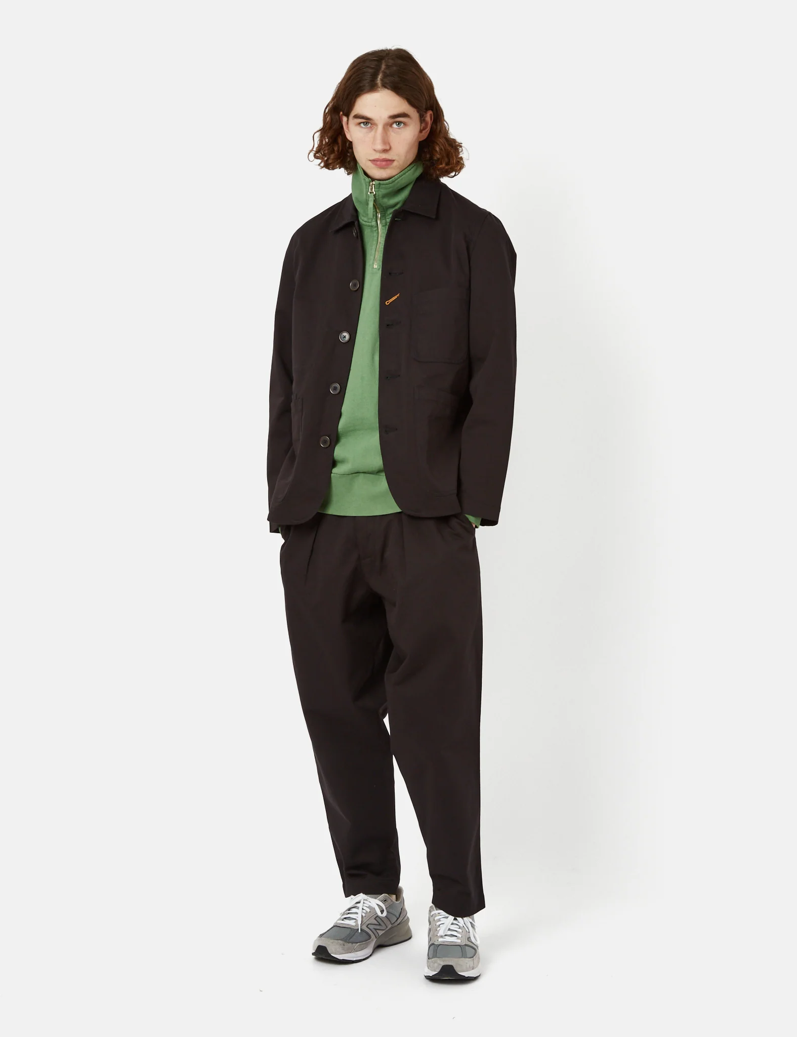 Universal Works Bakers Jacket - Black - Image 3