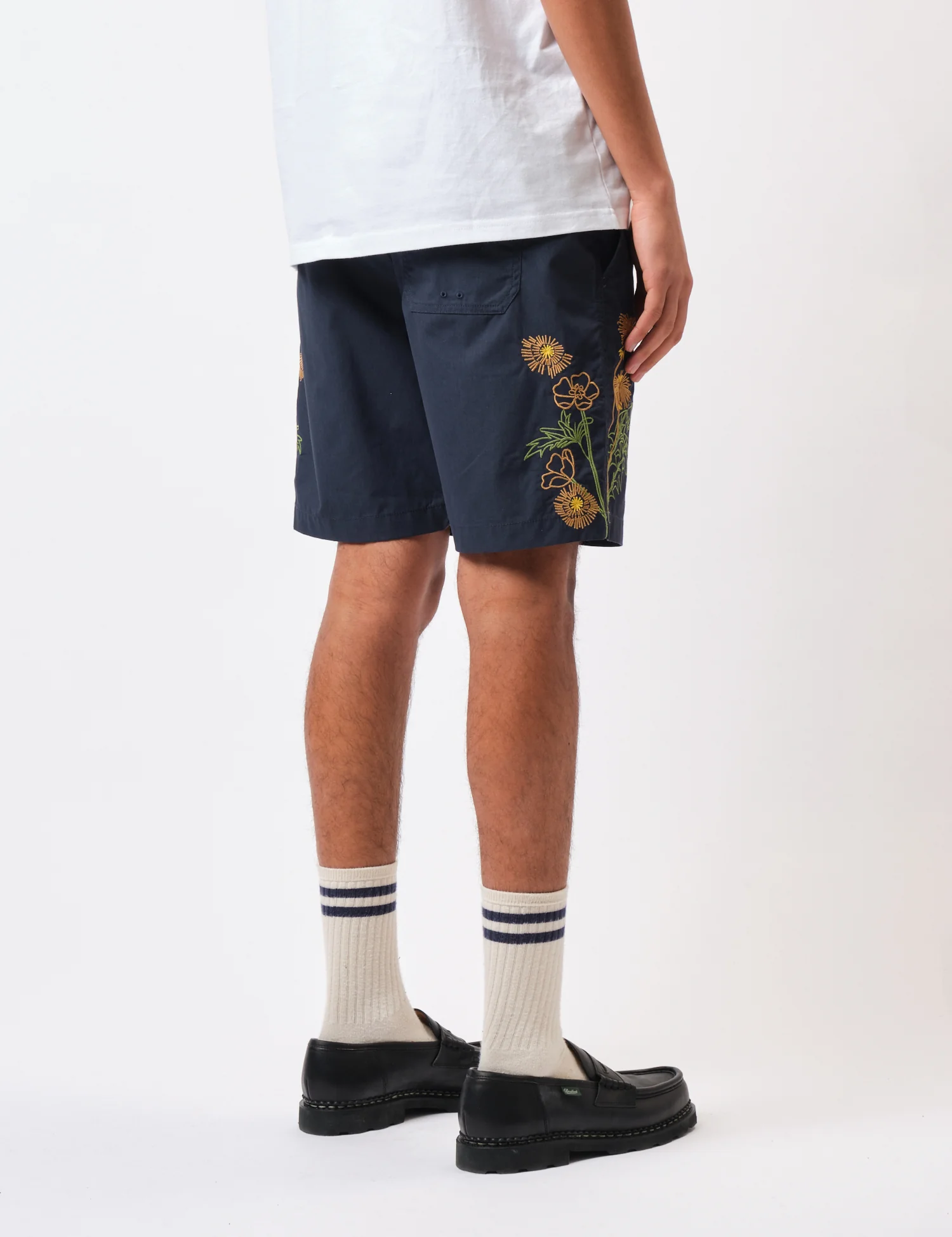 Universal Works x Flower Mountain Beach Shorts - Navy Blue - Image 6