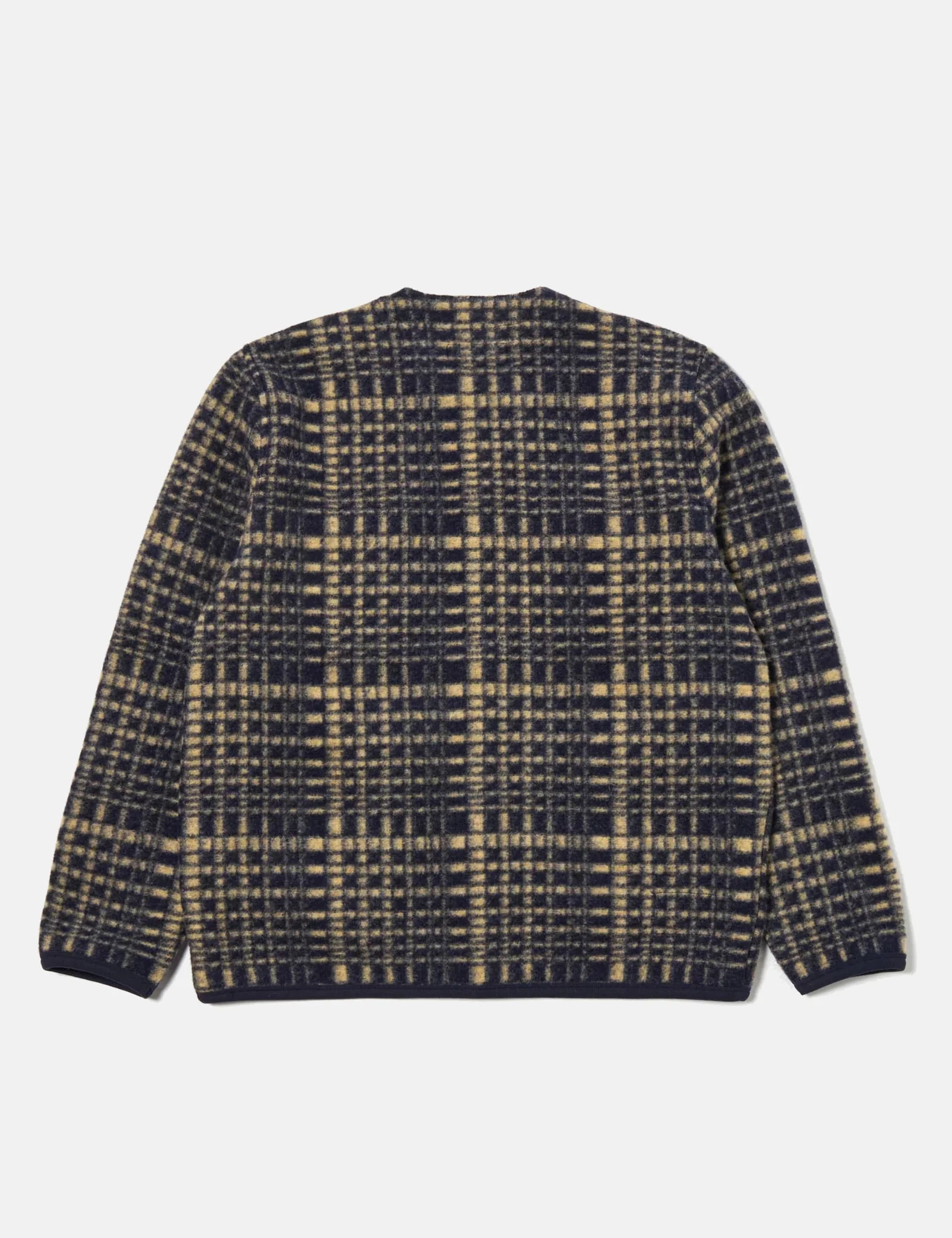 Universal Works Cardigan (Telepass Fleece) - Navy Blue - Image 10