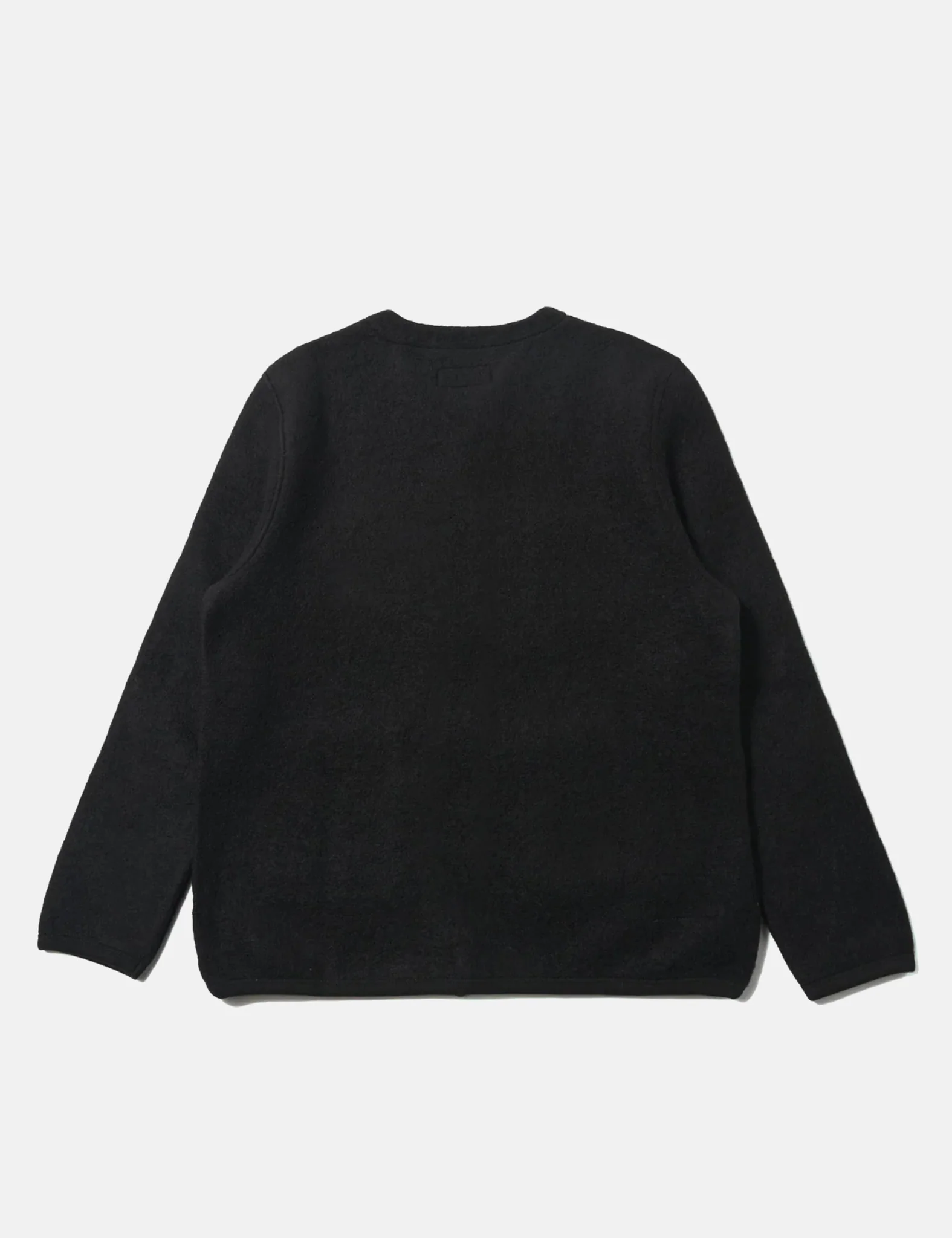 Universal Works Cardigan (Wool Fleece) - Black - Image 7