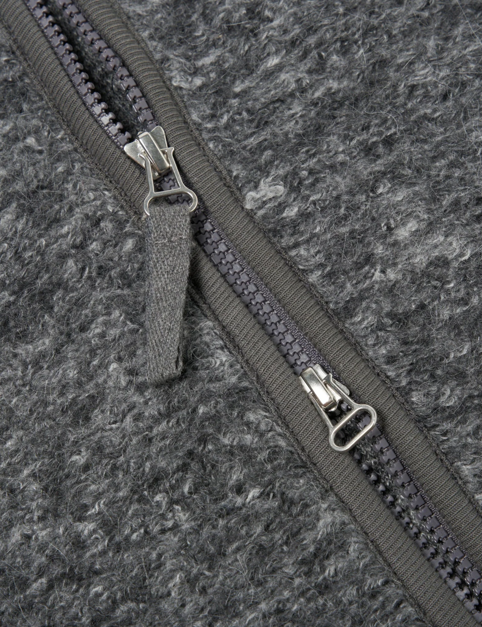 Universal Works Climbing Gilet (Teddy Fleece) - Grey - Image 6