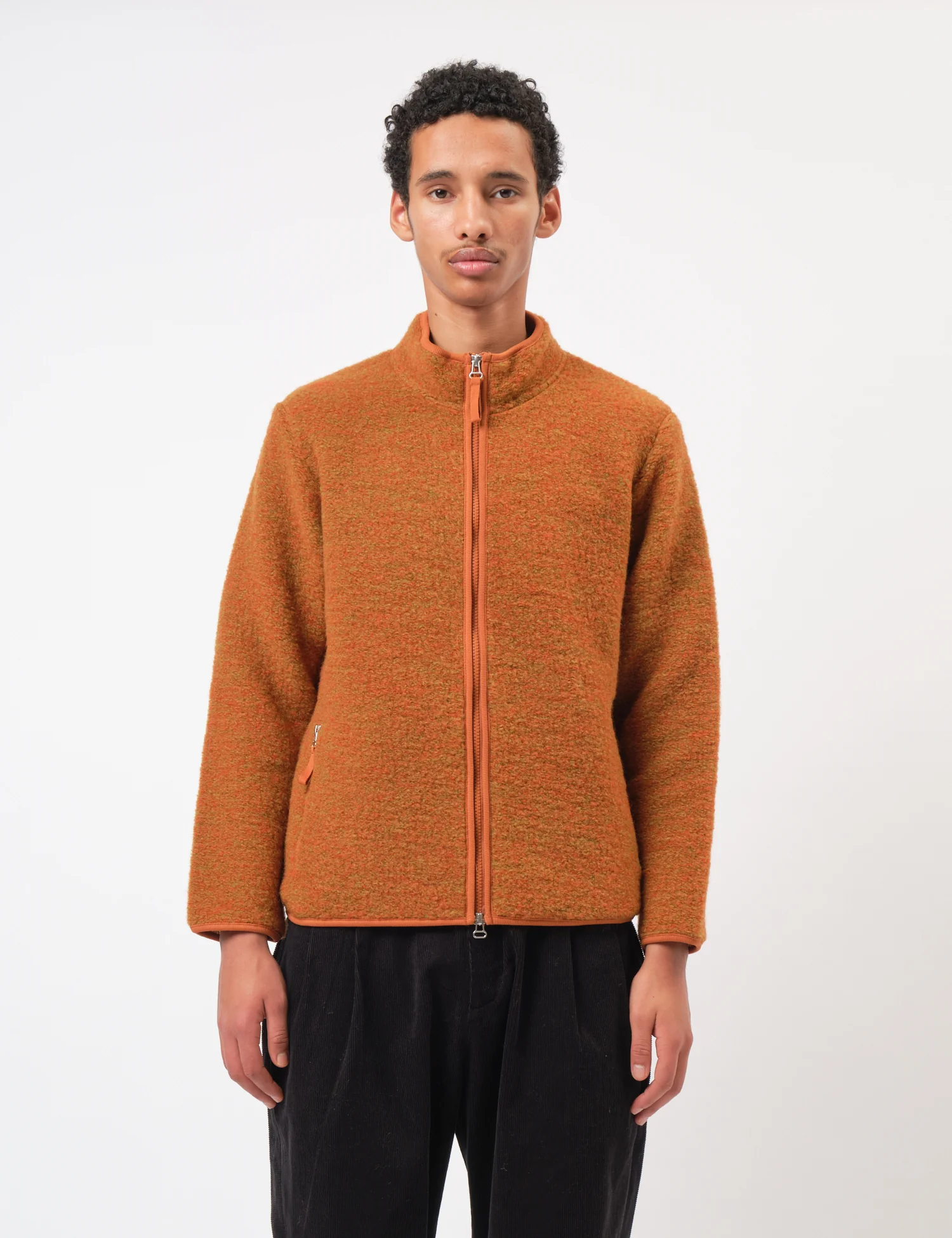 Universal Works Climbing Jacket (Six Wool) - Orange