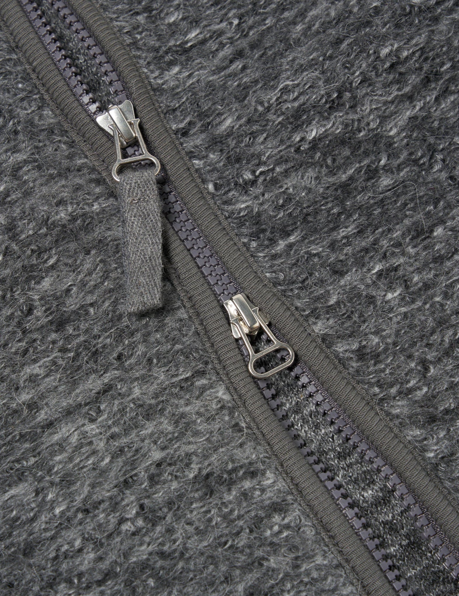 Universal Works Climbing Jacket (Teddy Fleece) - Grey - Image 7