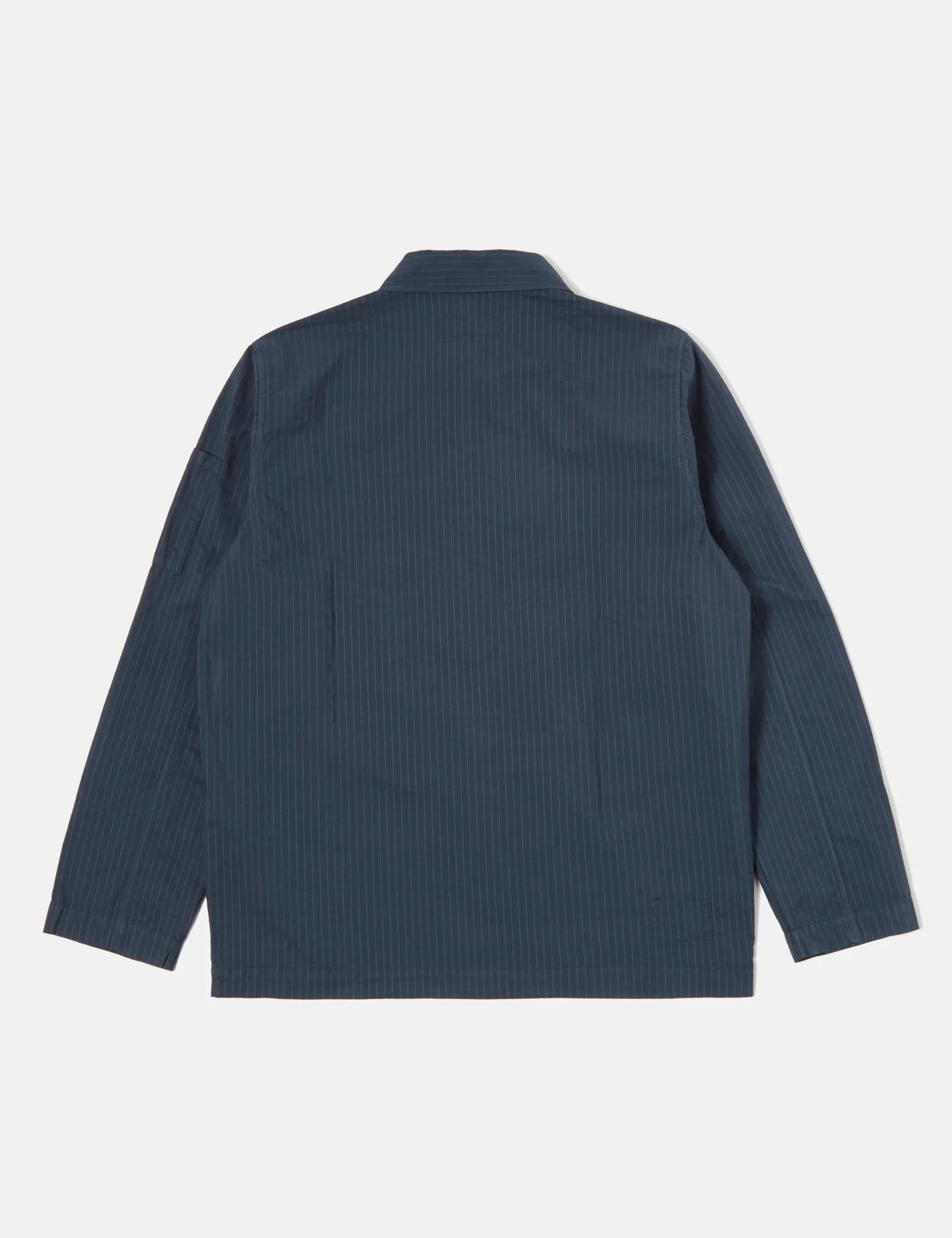 Universal Works Coverall Jacket (Nearly Pinstripe) - Navy Blue - Image 8