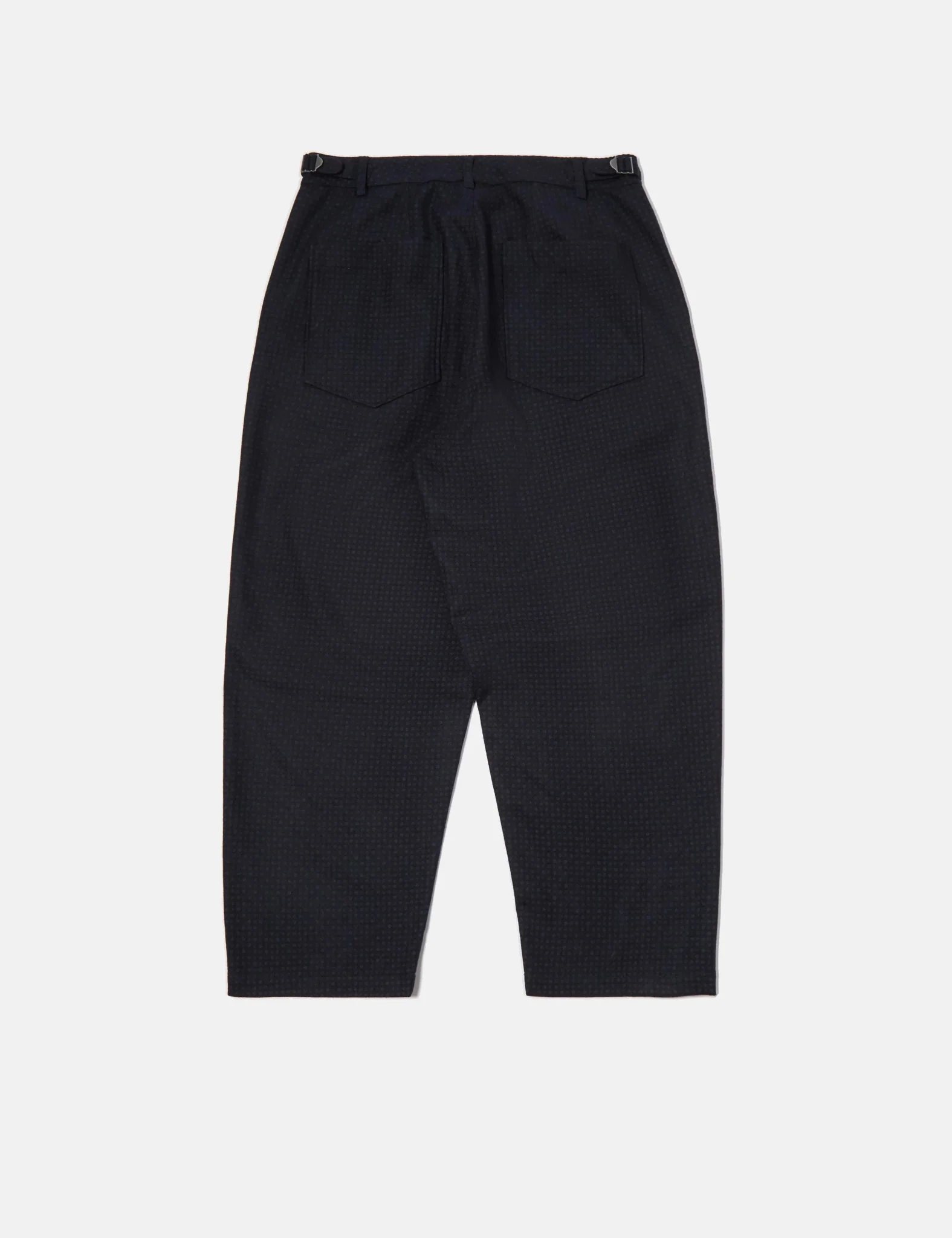 Universal Works Dutch Pant (Dot Print) - Navy Blue - Image 3