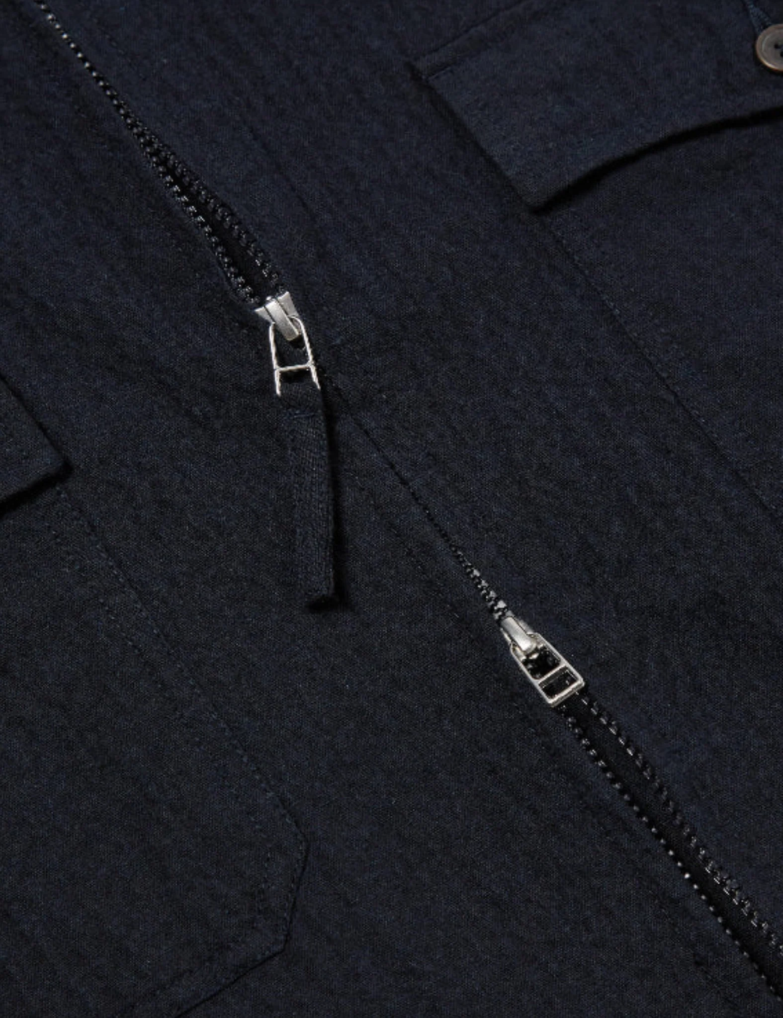 Universal Works E130 Jacket (Ospina Cotton) - Dark Navy Blue - Image 3