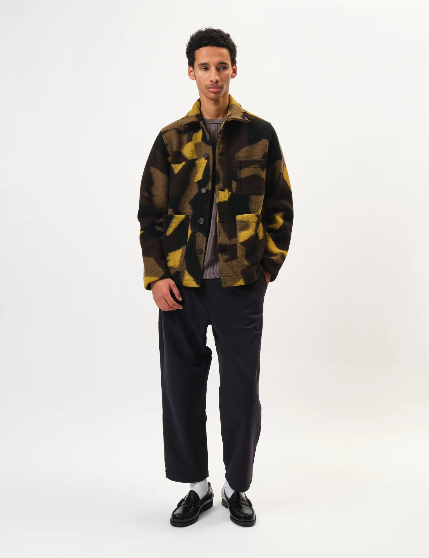 Universal Works Field Jacket - Camo Green - Image 3