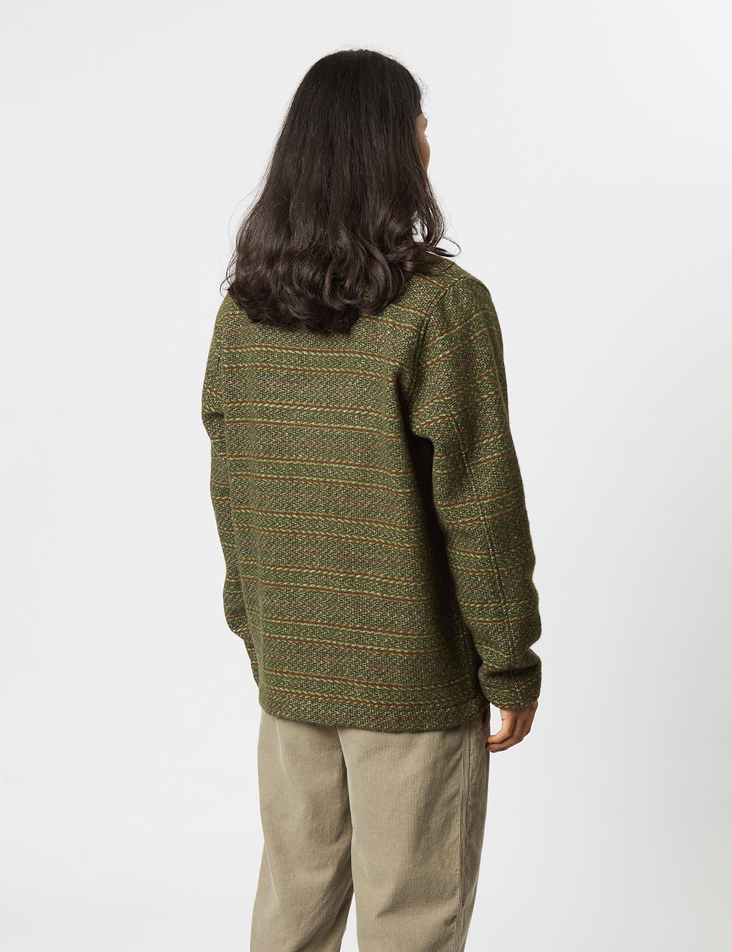 Universal Works Field Jacket (Wool) - Olive Green - Image 4