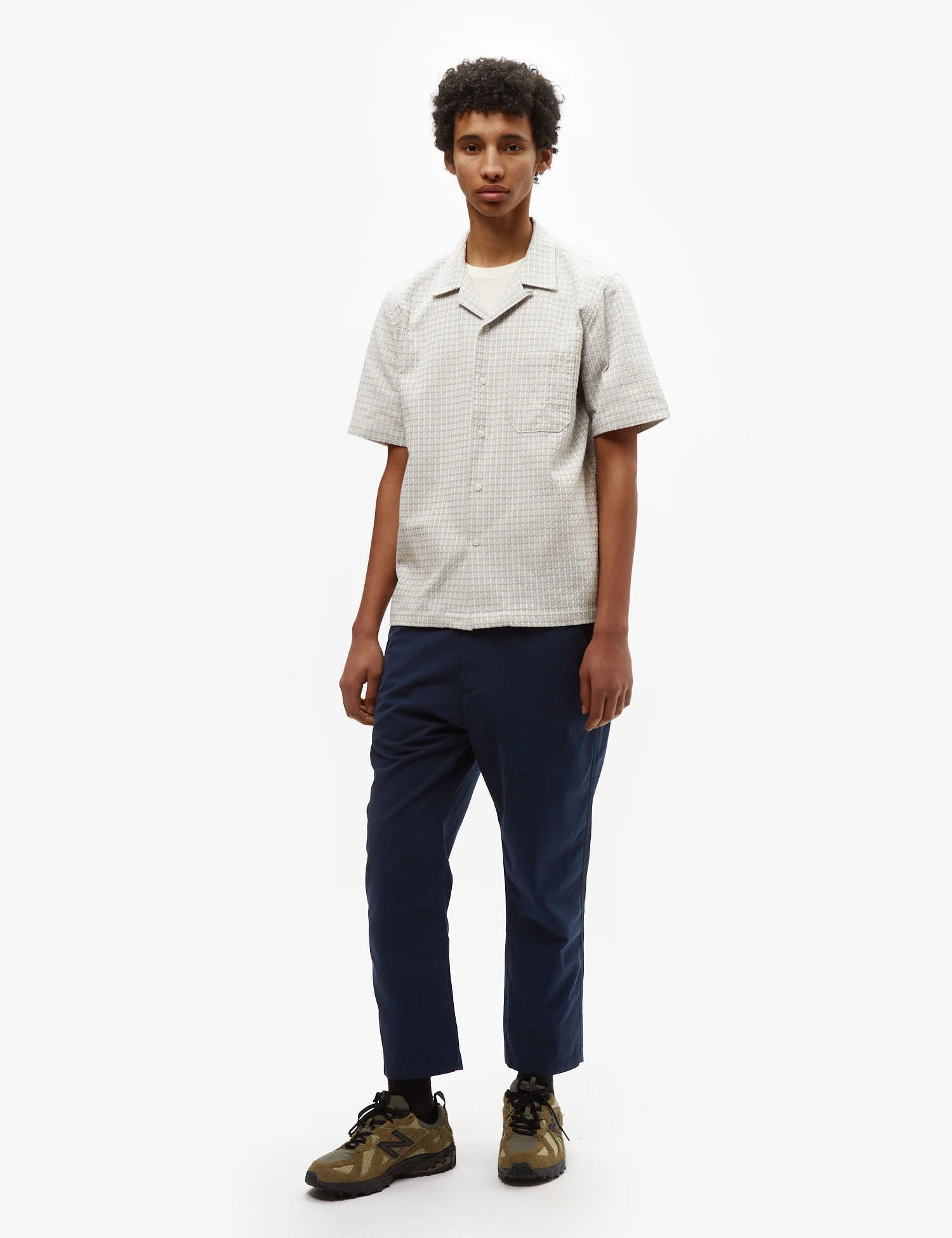 Universal Works Hi Water Trouser (Cotton) - Navy Blue - Image 3