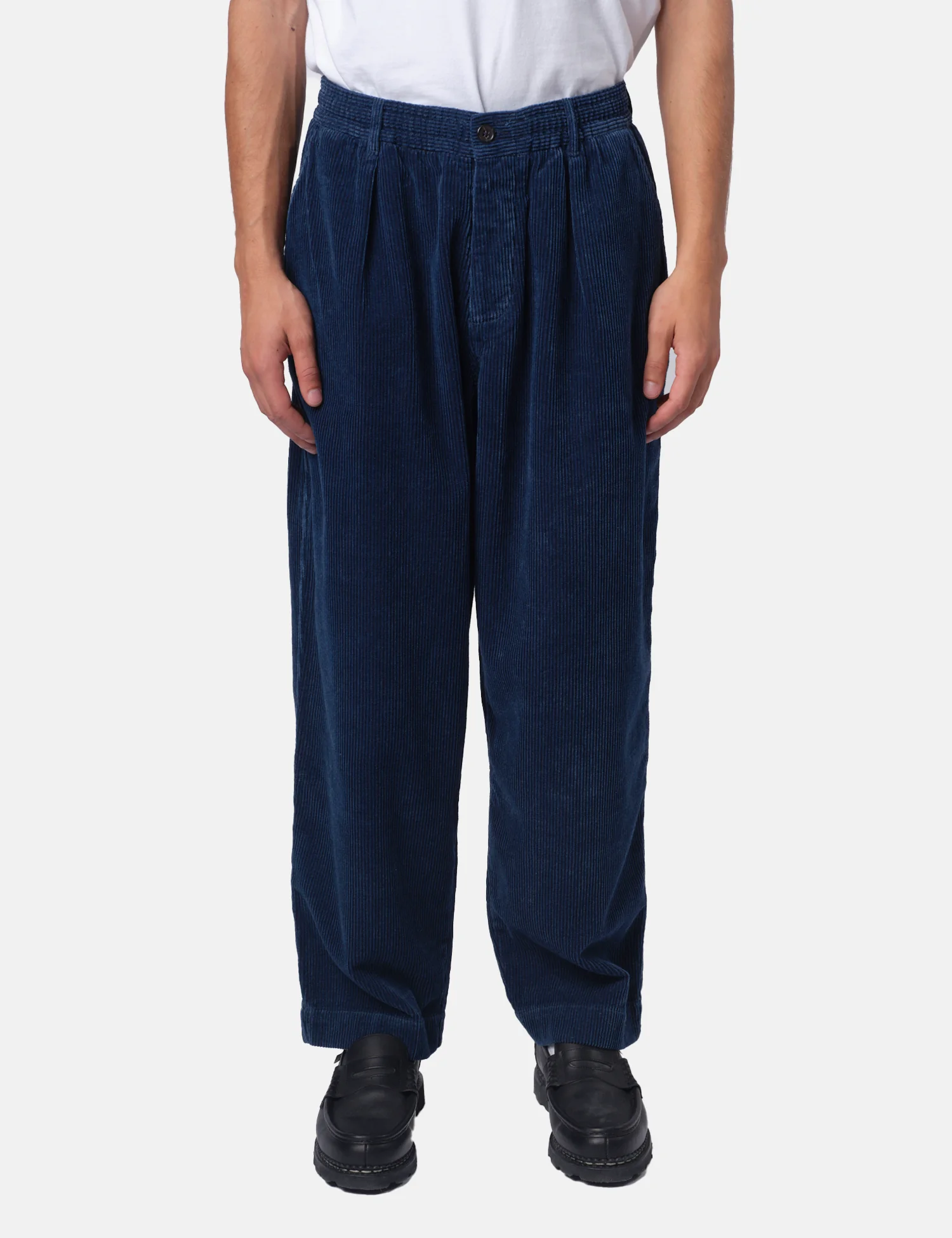 Universal Works Oxford Pant (Cord) - Indigo Blue - Image 5