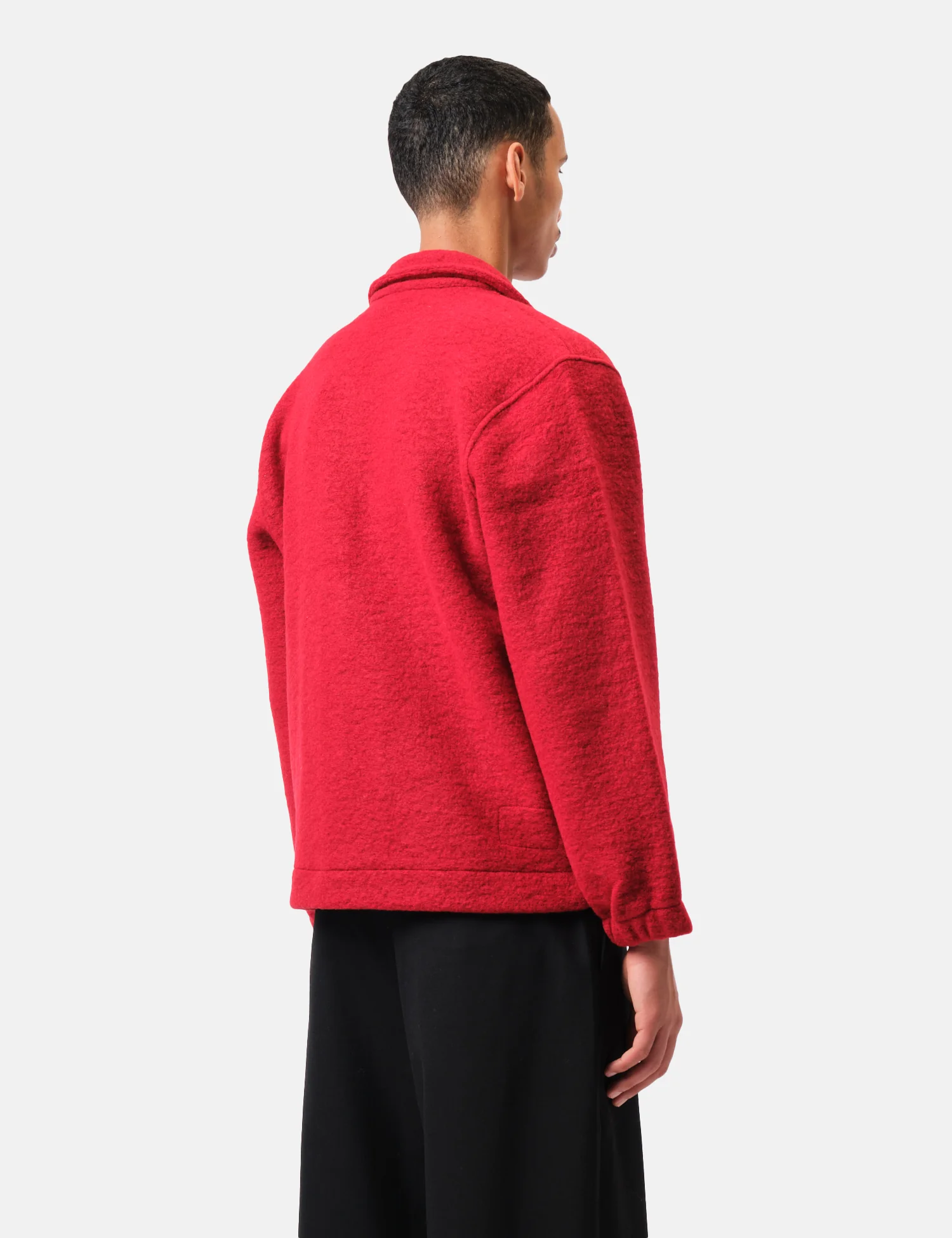 Universal Works Rams Jacket (Wool Fleece) - Red - Image 5