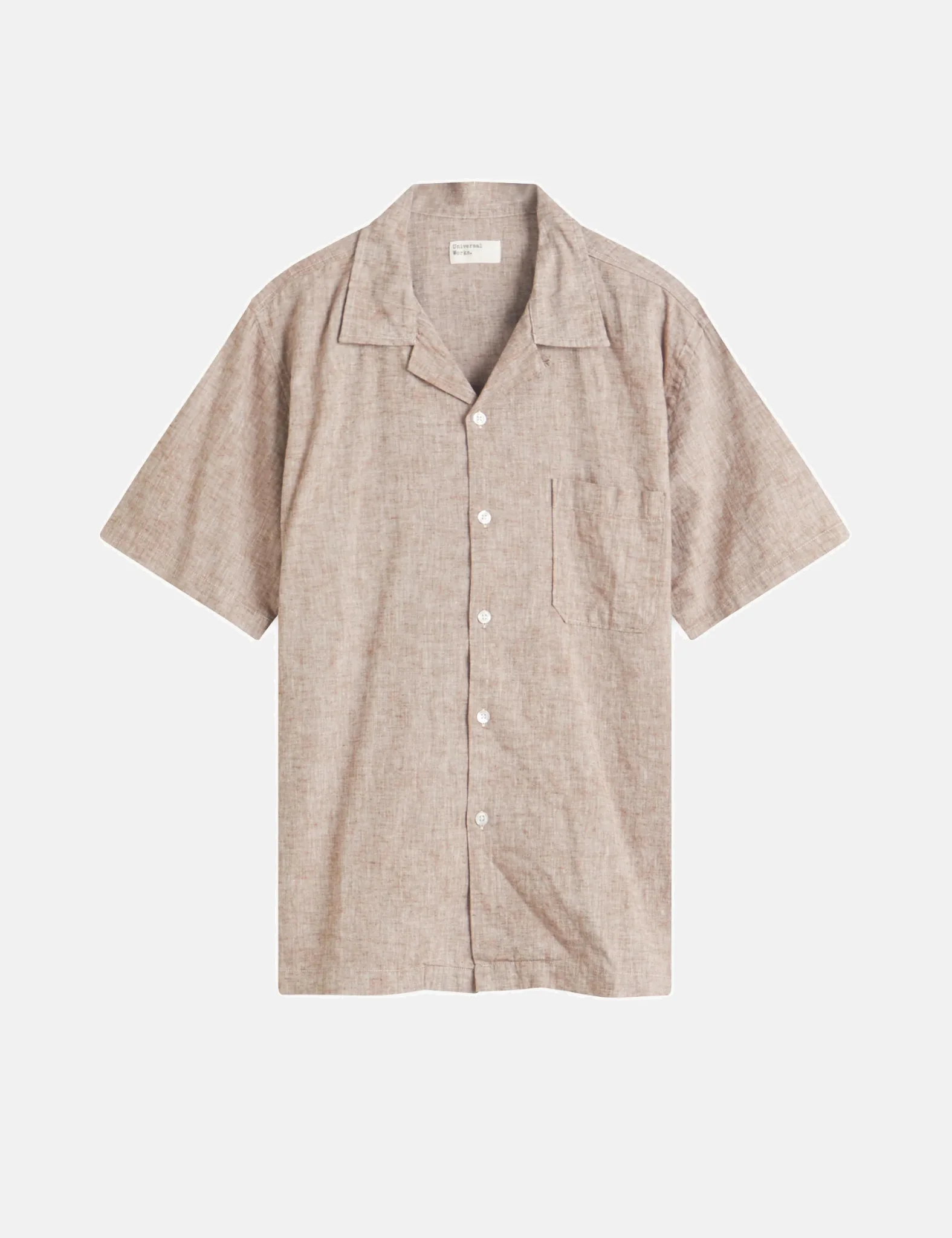 Universal Works Road Linen (Shirt Slub Mix) - Brown