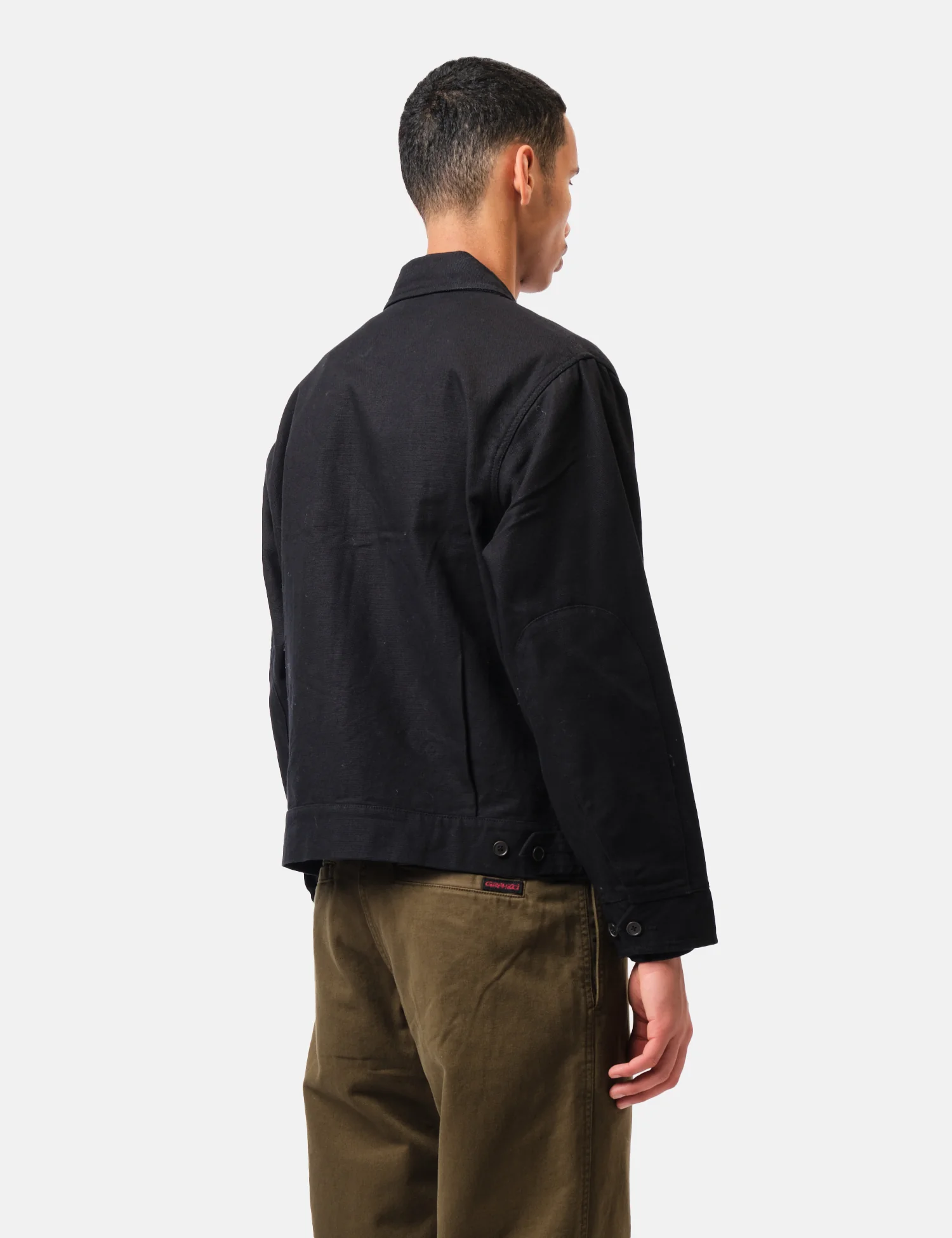 Universal Works S130 Jacket (Organic Canvas) - Black - Image 5