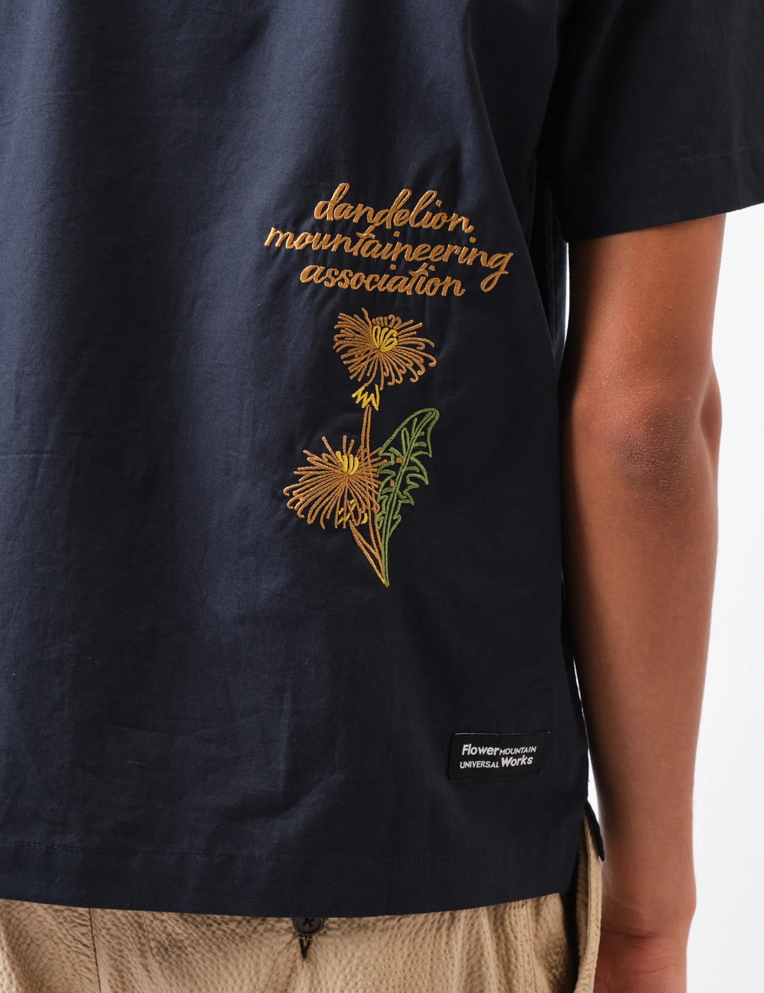 Universal Works x Flower Mountain Minari Shirt - Navy Blue - Image 2