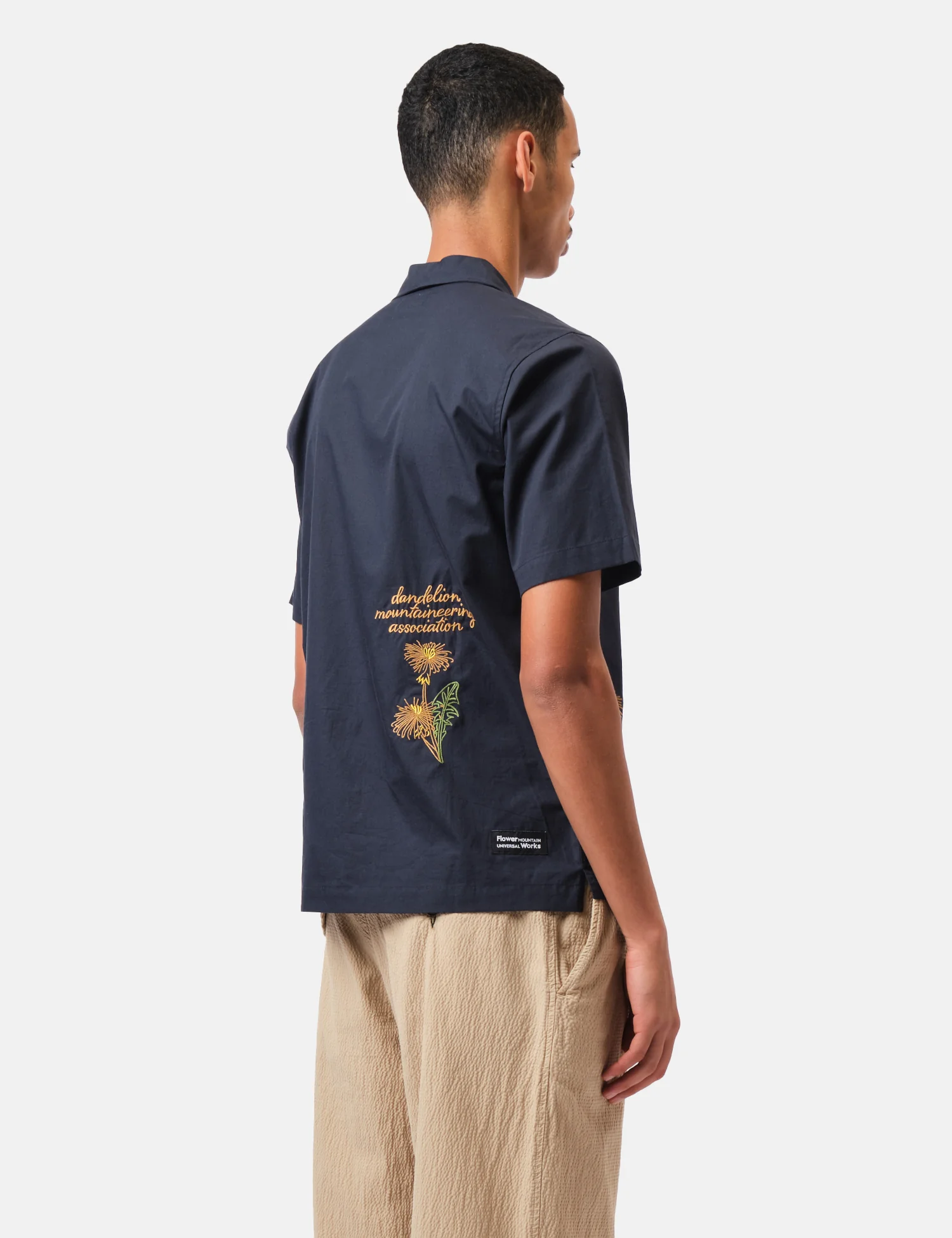 Universal Works x Flower Mountain Minari Shirt - Navy Blue - Image 4