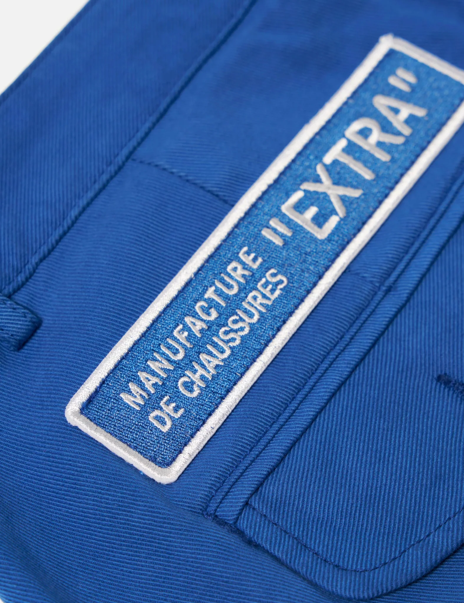 Universal Works x Paraboot Super Chino (Derek Twill) - Blue - Image 3