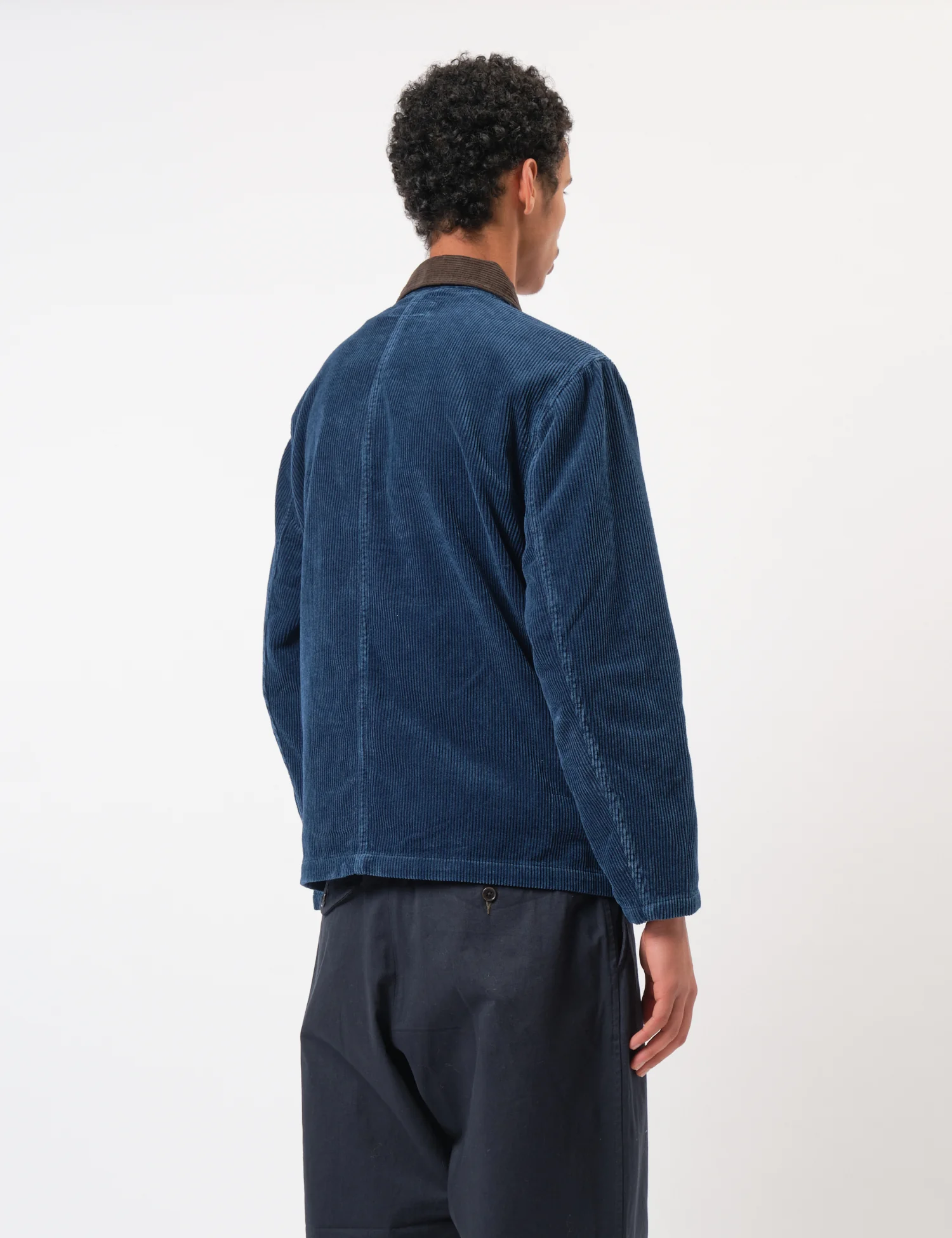 Universal Works Utility Jacket (Cord) - Indigo Blue - Image 5