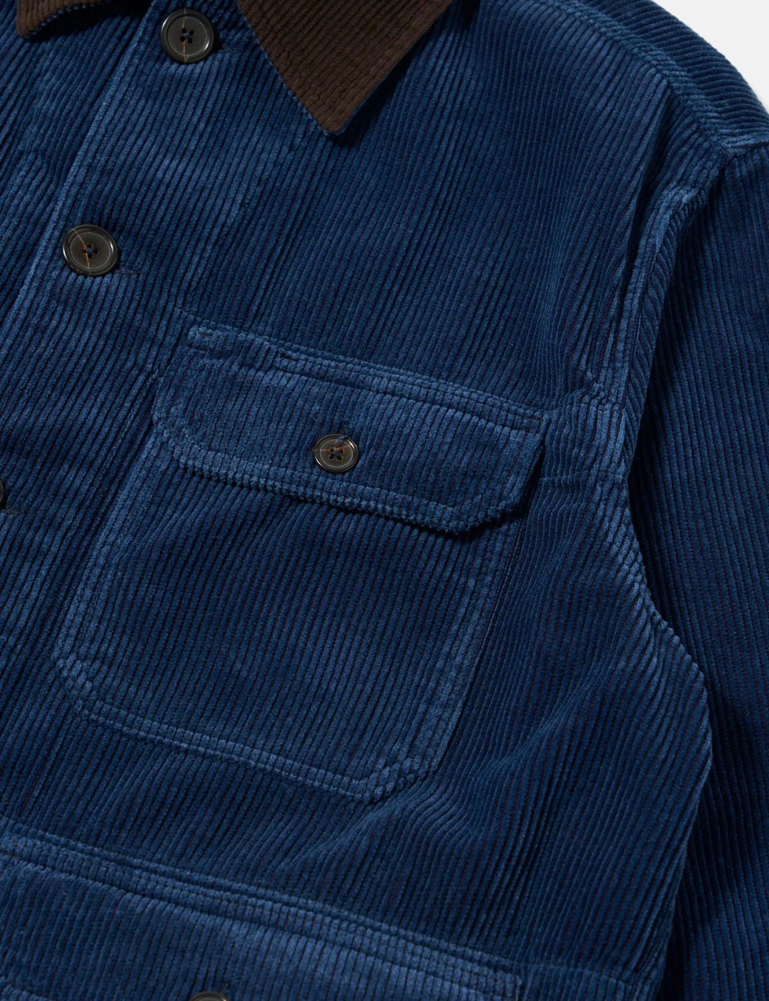Universal Works Utility Jacket (Cord) - Indigo Blue - Image 6
