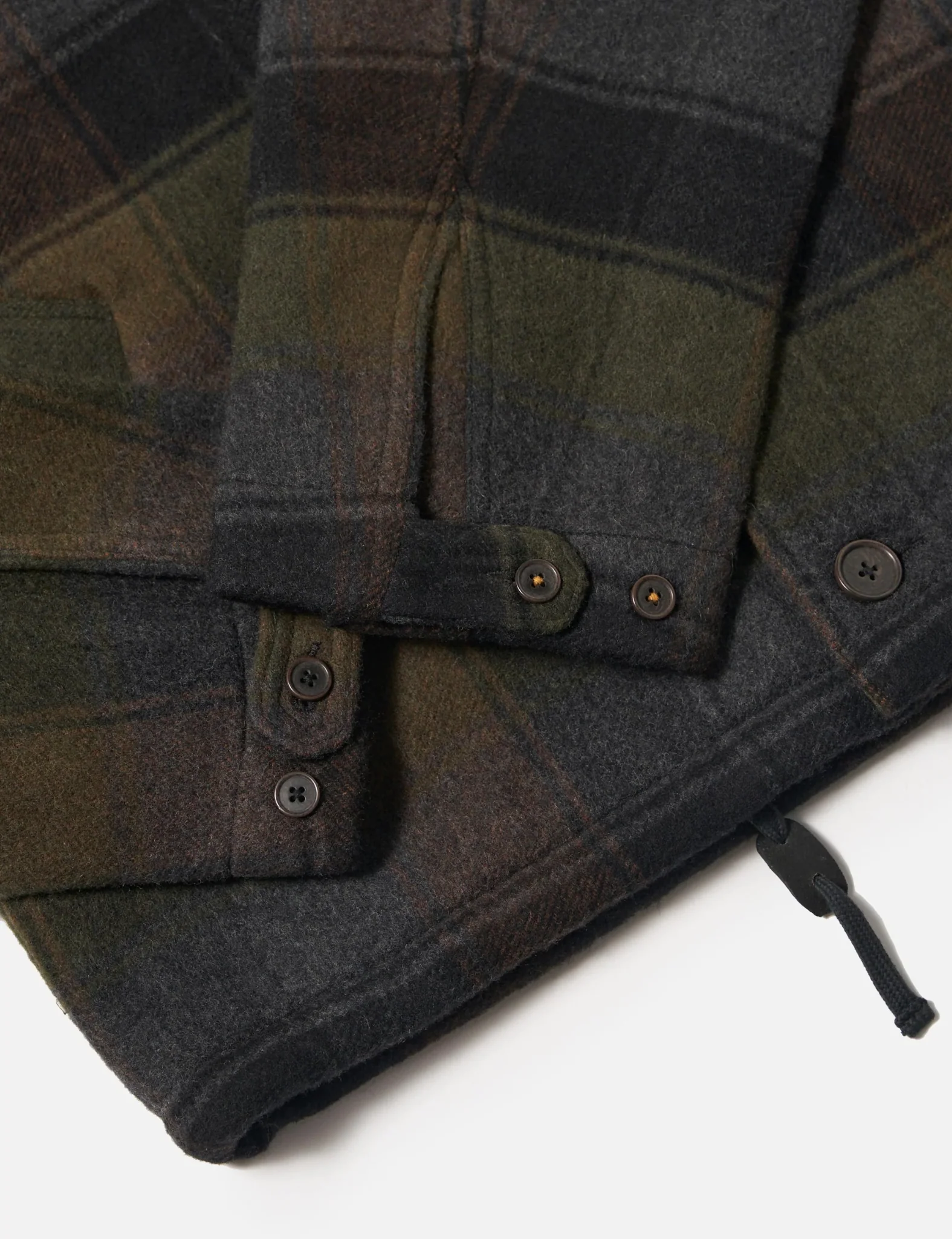 Universal Works Wayfarer Jacket (Berlin Wool Check) - Black/Brown - Image 8