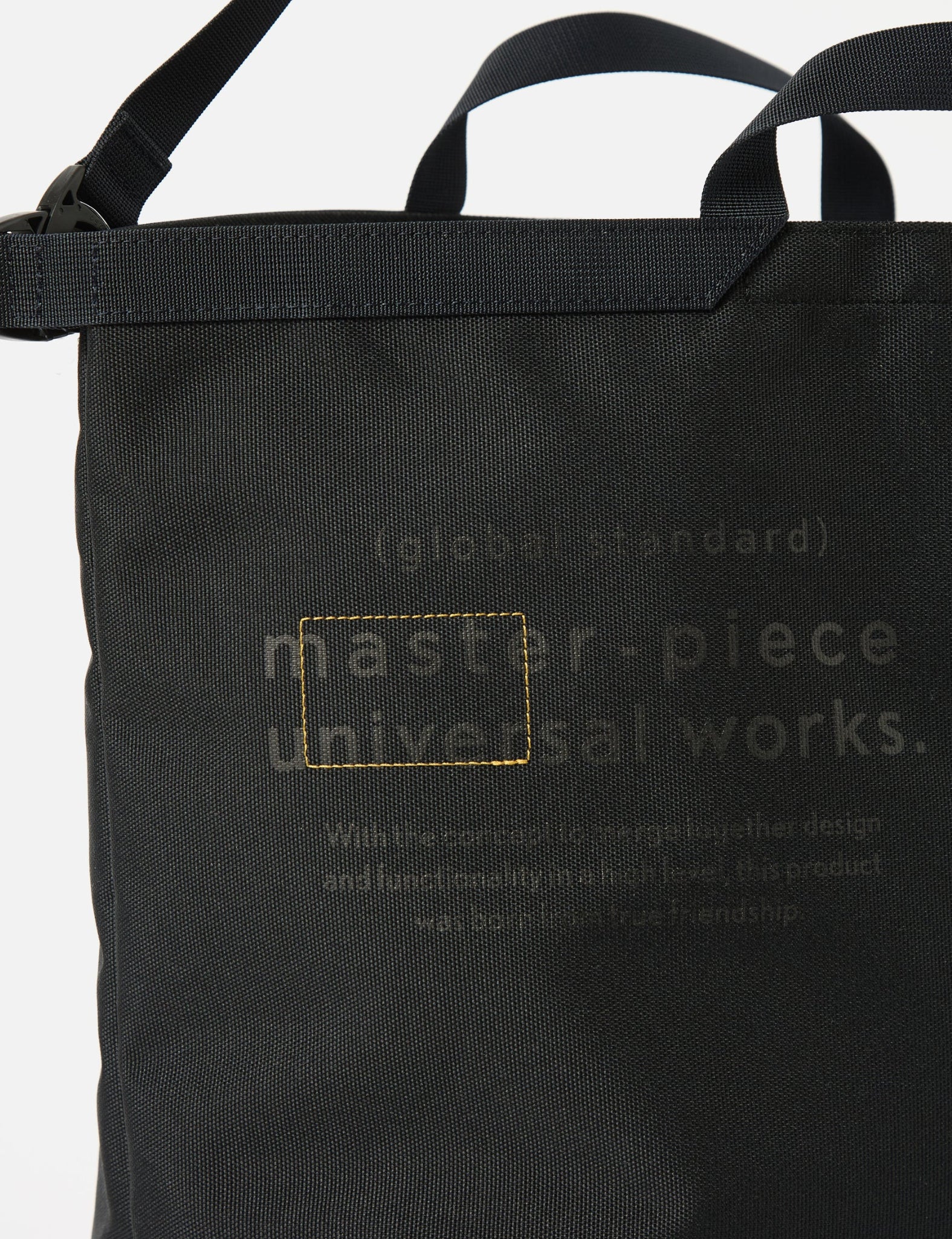 Universal Works x Master-Piece Tote Bag (Large) - Black - Image 3