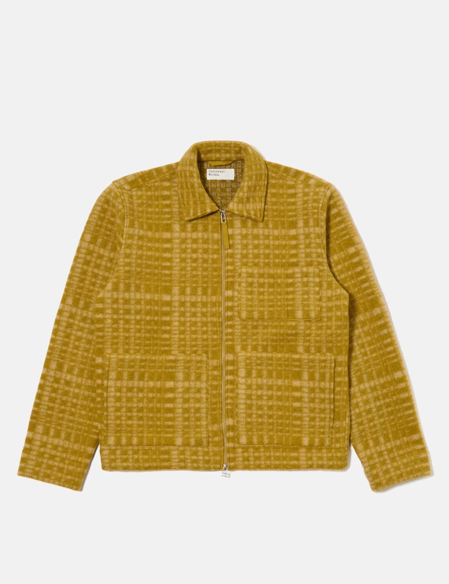 Universal Works Zip Uniform Jacket (Telepass Fleece) - Yellow - Image 8