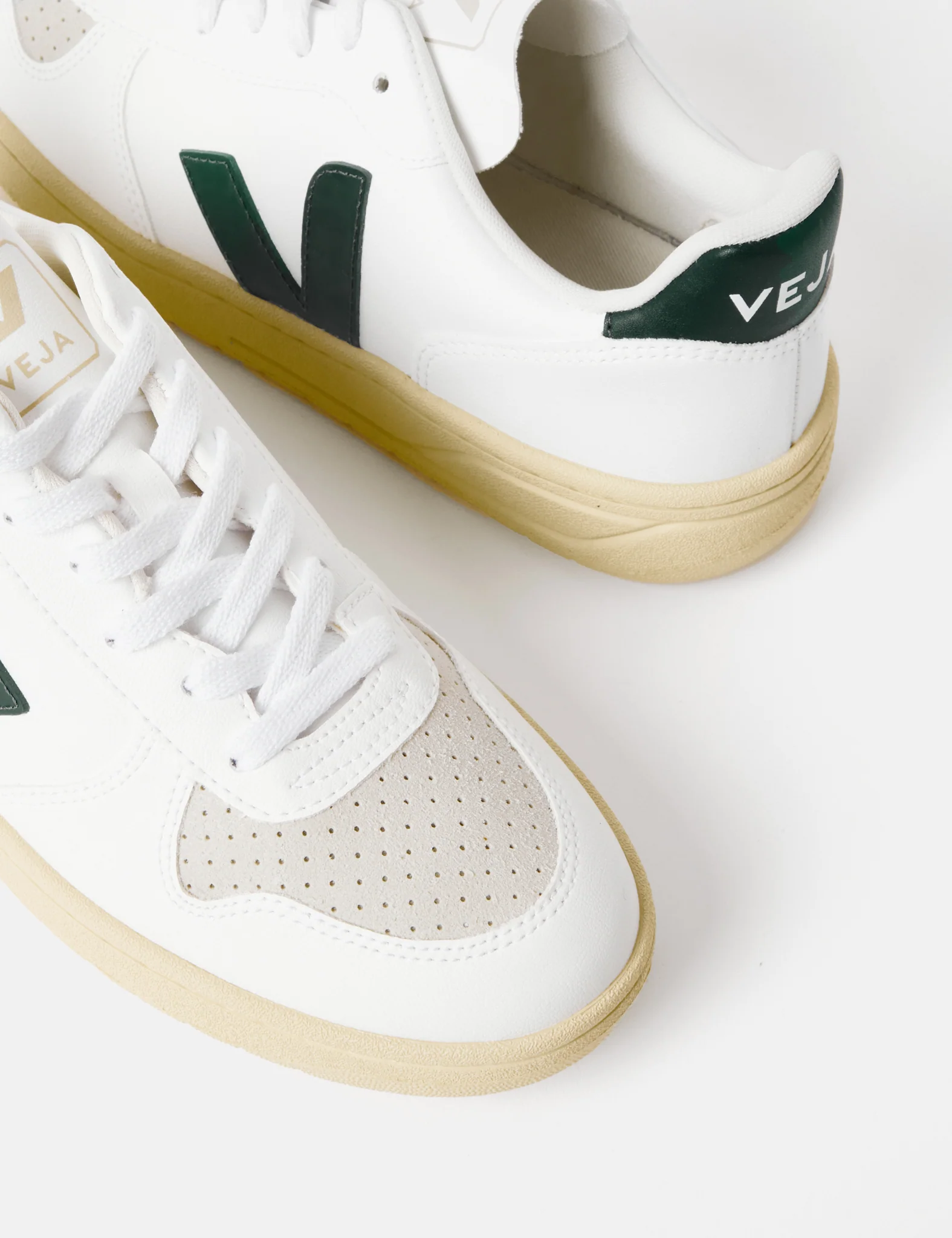Women's Veja V-10 CWL Trainers - White/Brittany - Image 3