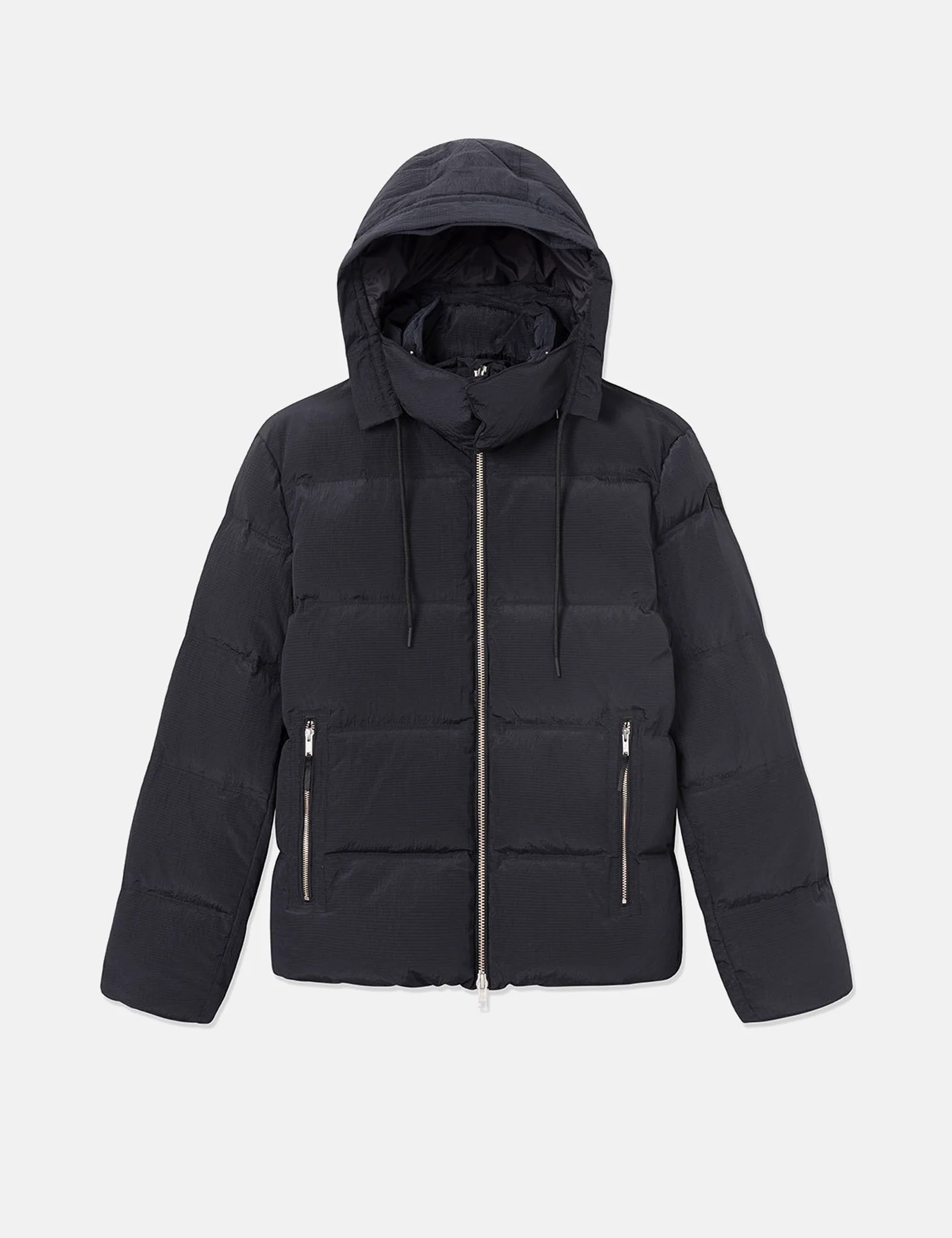 Wood Wood Ventus Tech Stripe Down Jacket - Black - Image 5