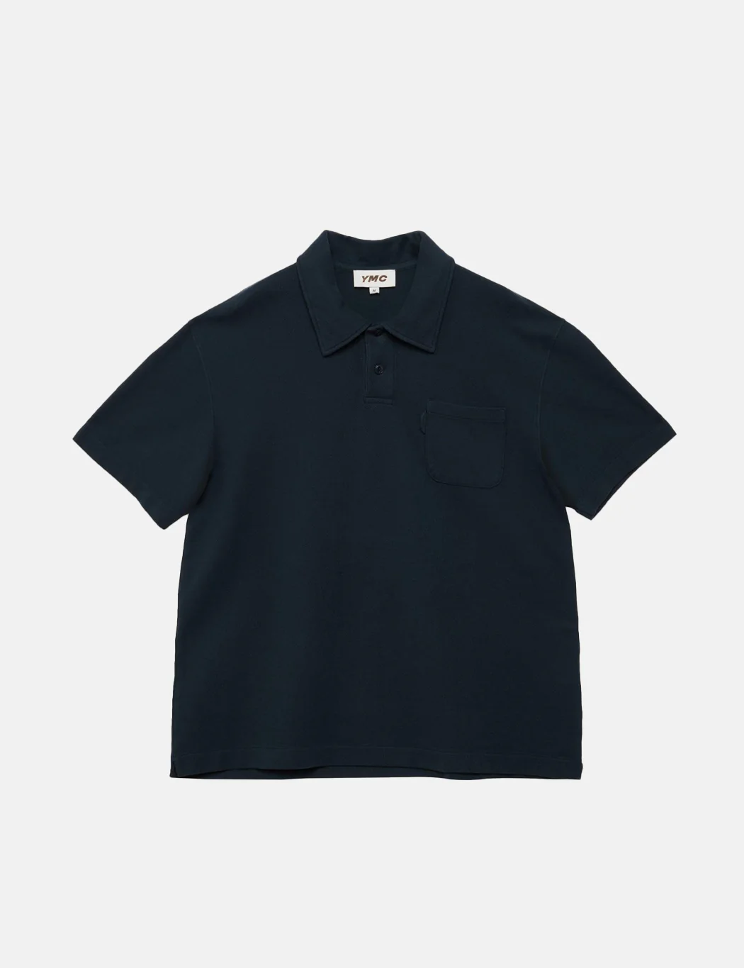 YMC Earth Polo T-Shirt (Organic) - Navy Blue - Image 5