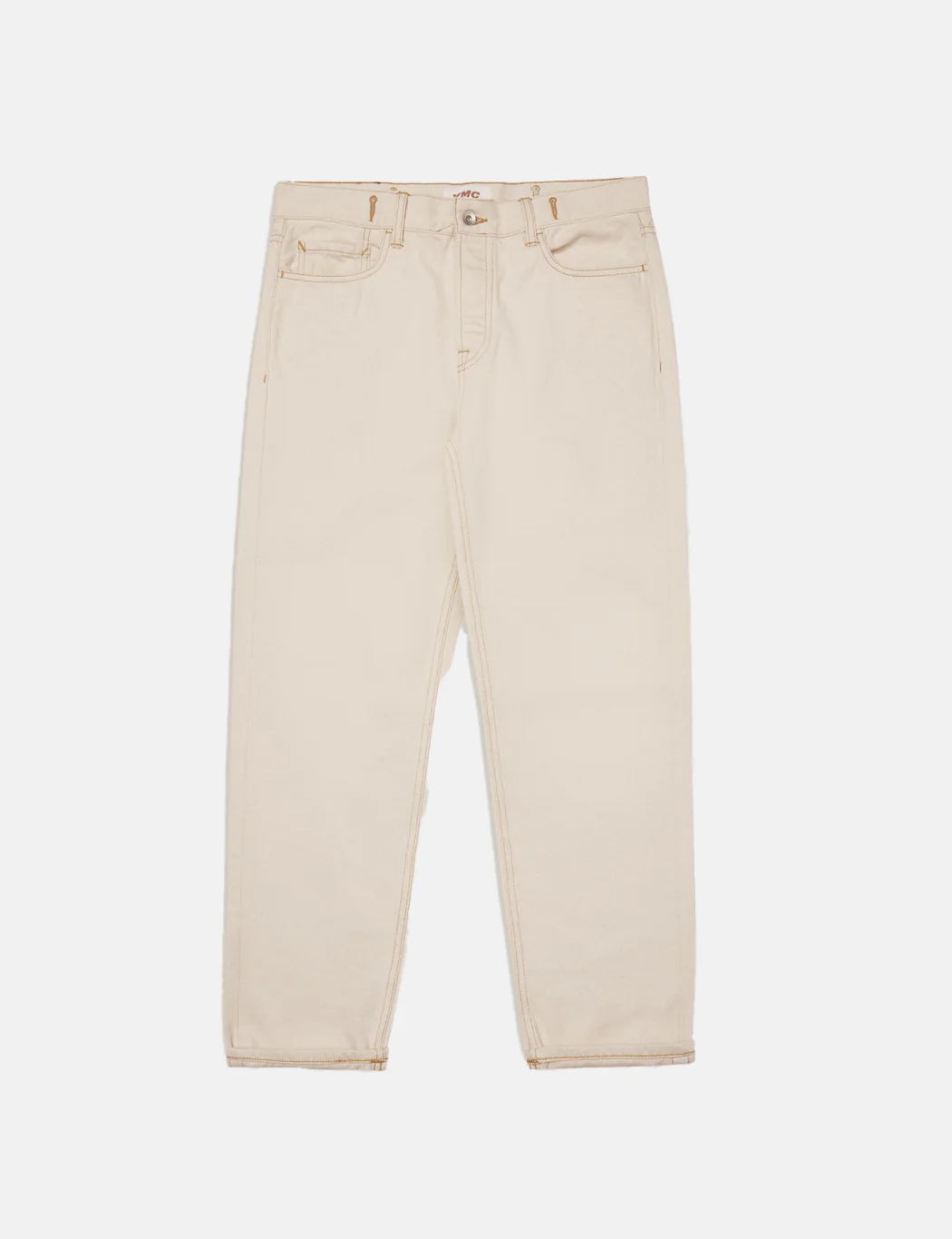 YMC Earth Tearaway Jeans (Organic) - Ecru - Image 6